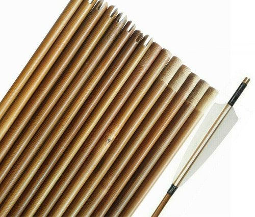 12x bamboo shaft - bamboo, groove
